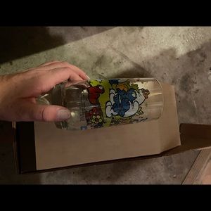 Clumsy smurf glass